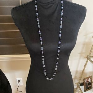 Necklace-long glass bead necklace